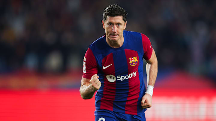 Lewandowski marcou os dois gols do triunfo blaugrana