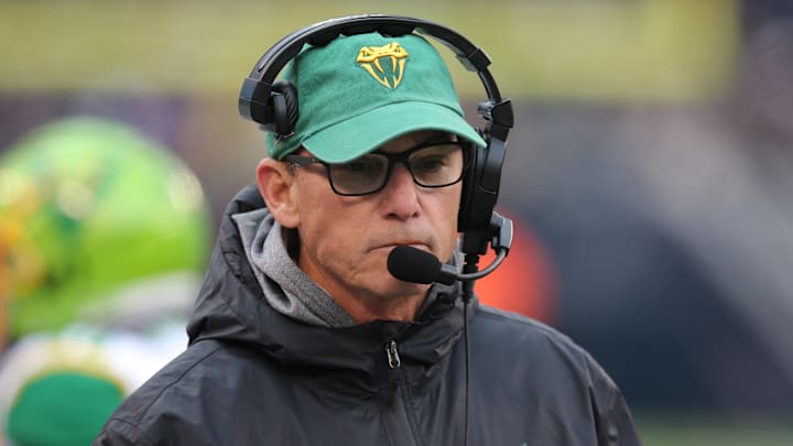 Feb 9, 2020; East Rutherford, NJ, USA; Tampa Bay Vipers head coach Marc Trestman coaches against the