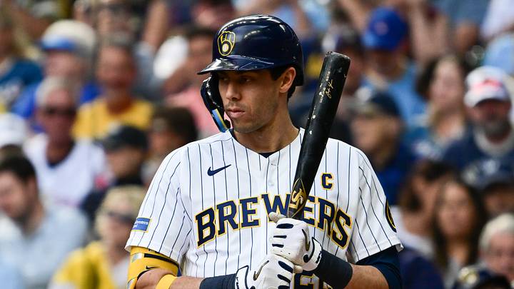 Christian Yelich is making up for a substandard season in the playoffs. Christian Yelich is making up for a substandard season in the playoffs.