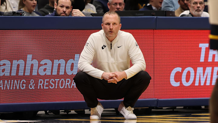 West Virginia University head coach Darian DeVries West Virginia University head coach Darian DeVries