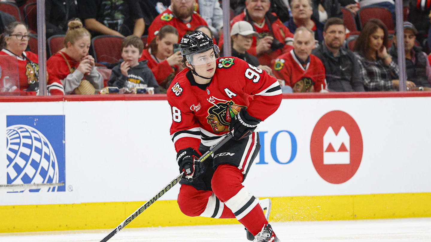 What is keeping Blackhawks’ Connor Bedard and Frank Nazar off the same line?