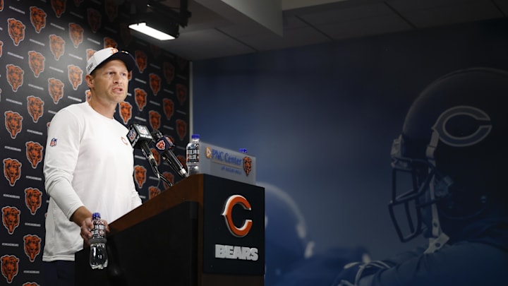 Ben Johnson described the coaching process at Halas Hall, and it's one designed to help a first-year head coach.