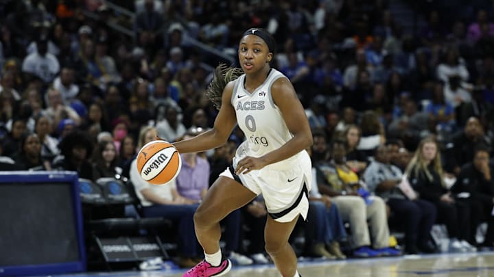 Las Vegas Aces guard Jackie Young is a great prop target on Thursday.