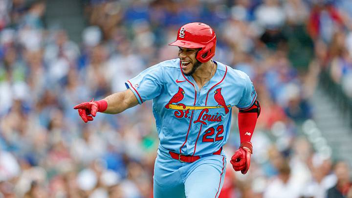 Aug 15, 2026; Chicago, Illinois, USA; St. Louis Cardinals left fielder Joshua Baez (22) celebrates as he rounds the bases after hitting a two-run home run against the Chicago Cubs during the first inning at Wrigley Field. Mandatory Credit: Kamil Krzaczynski-Imagn Images Aug 15, 2026; Chicago, Illinois, USA; St. Louis Cardinals left fielder Joshua Baez (22) celebrates as he rounds the bases after hitting a two-run home run against the Chicago Cubs during the first inning at Wrigley Field. Mandatory Credit: Kamil Krzaczynski-Imagn Images