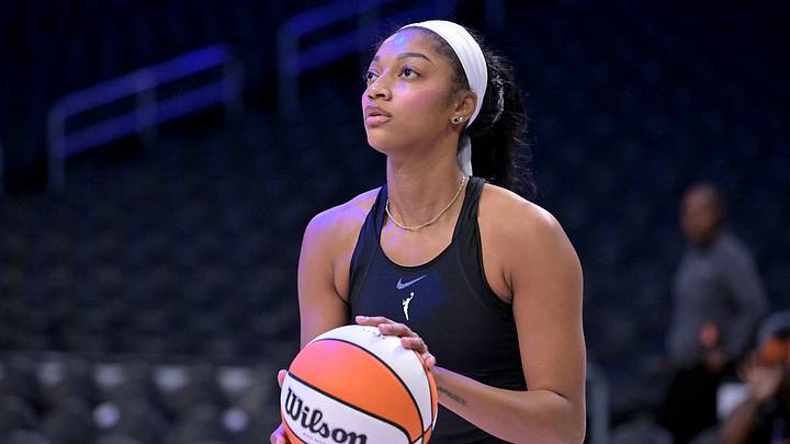 Aug 20, 2026; Los Angeles, California, USA; Atlanta Dream forward Angel Reese (5) warms up prior to the game against the Los Angeles Sparks at Crypto.com Arena. Mandatory Credit: Jayne Kamin-Oncea-Imagn Images Aug 20, 2026; Los Angeles, California, USA; Atlanta Dream forward Angel Reese (5) warms up prior to the game against the Los Angeles Sparks at Crypto.com Arena. Mandatory Credit: Jayne Kamin-Oncea-Imagn Images