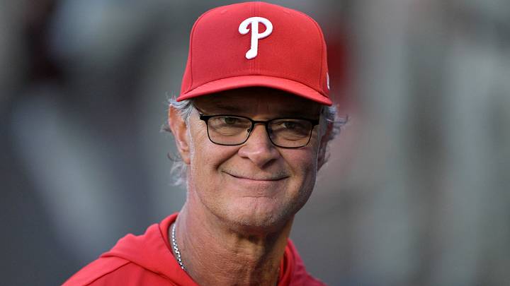 Aug 29, 2026; Anaheim, California, USA; Philadelphia Phillies interim manager Don Mattingly (8) looks on during the game against the Los Angeles Angels at Angel Stadium. Mandatory Credit: Jayne Kamin-Oncea-Imagn Images Aug 29, 2026; Anaheim, California, USA; Philadelphia Phillies interim manager Don Mattingly (8) looks on during the game against the Los Angeles Angels at Angel Stadium. Mandatory Credit: Jayne Kamin-Oncea-Imagn Images