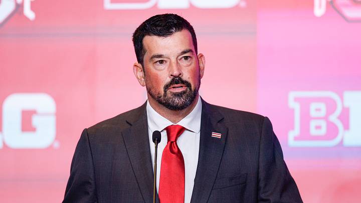 Jul 29, 2026; Chicago, IL, USA; Ohio State Football head coach Ryan Day speaks during Big Ten Media Days at Hilton Chicago. Mandatory Credit: Kamil Krzaczynski-Imagn Images