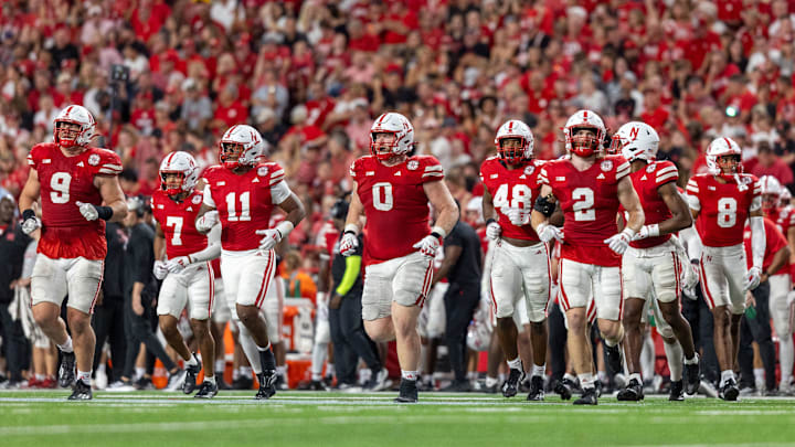 The Blackshirts take the field for overtime against Illinois.