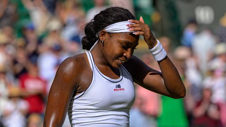 Coco Gauff almost hit a ball kid with her serve at Wimbledon. Coco Gauff almost hit a ball kid with her serve at Wimbledon.