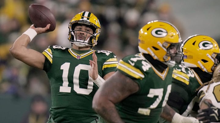 Green Bay Packers quarterback Jordan Love was given plenty of time by the offensive line again.