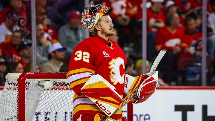 Dustin Wolf of the Calgary Flames