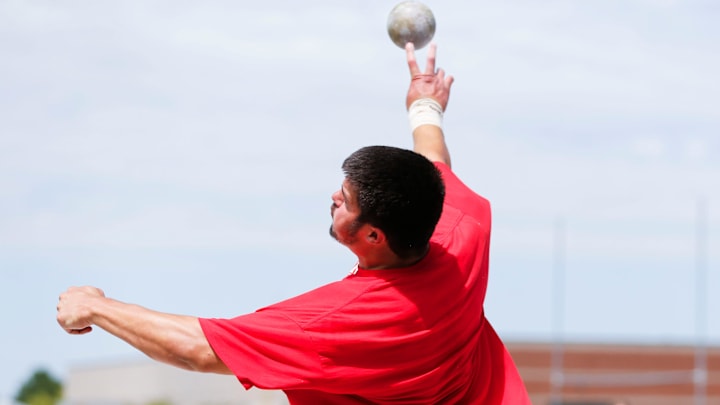 Nixa junior Jackson Cantwell reset the national high school mark in the shot put for the third time this season on a throw at the MSHSAA Class 5 District 6 meet on Saturday, May 17, 2025 at Nixa High School.