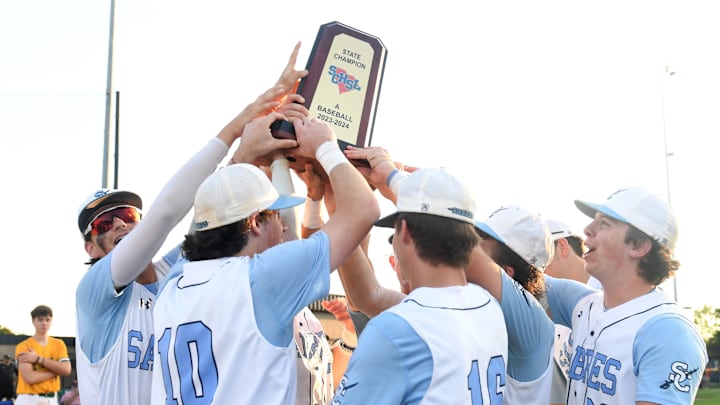 Southside Christian played Latta High School on Tuesday, May 21, 2024. This was the second game of the Class A high school state baseball championship series. Southside Christian won the game 13-3 and took the state title.