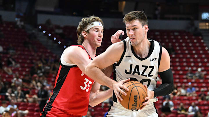 Branden Carlson, Toronto Raptors and Kyle Fillpowski, Utah Jazz
