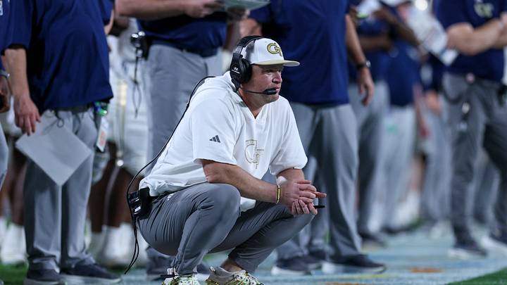 Dec 27, 2025; Orlando, FL, USA; Georgia Tech Yellow Jackets head coach Brent Key looks on against the Georgia Tech Yellow Jackets in the fourth quarter during the Pop-Tarts Bowl at Camping World Stadium. Mandatory Credit: Nathan Ray Seebeck-Imagn Images Dec 27, 2025; Orlando, FL, USA; Georgia Tech Yellow Jackets head coach Brent Key looks on against the Georgia Tech Yellow Jackets in the fourth quarter during the Pop-Tarts Bowl at Camping World Stadium. Mandatory Credit: Nathan Ray Seebeck-Imagn Images