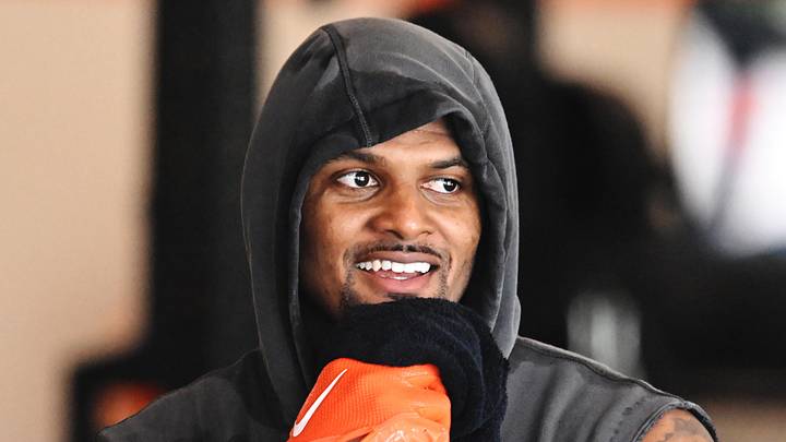 Jun 12, 2025; Berea, OH, USA; Cleveland Browns quarterback Deshaun Watson (4) works out during mini camp at CrossCountry Mortgage Campus. Mandatory Credit: Ken Blaze-Imagn Images Jun 12, 2025; Berea, OH, USA; Cleveland Browns quarterback Deshaun Watson (4) works out during mini camp at CrossCountry Mortgage Campus. Mandatory Credit: Ken Blaze-Imagn Images