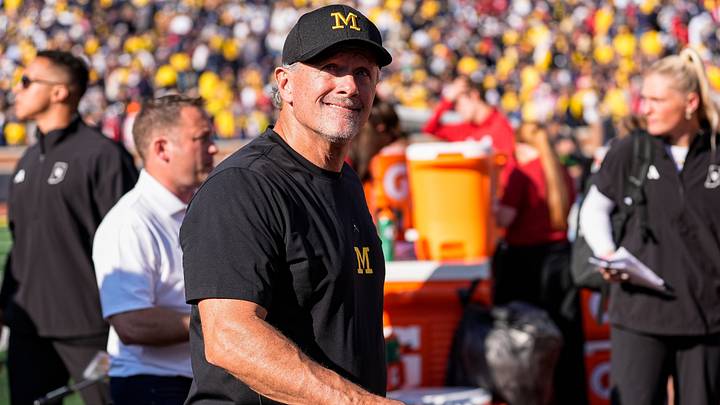 Michigan head coach Kyle Whittingham walks up the tunnel after 13-6 loss to Indiana in overtime at Michigan Stadium in Ann Arbor on Saturday, Oct. 24, 2026. Michigan head coach Kyle Whittingham walks up the tunnel after 13-6 loss to Indiana in overtime at Michigan Stadium in Ann Arbor on Saturday, Oct. 24, 2026.