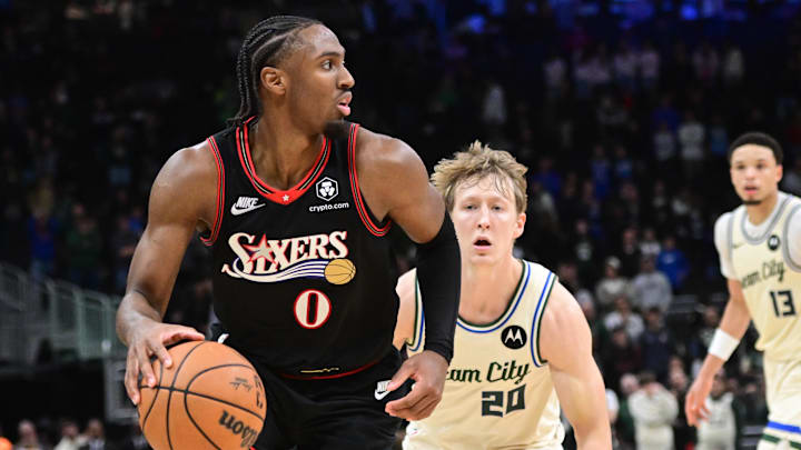 Philadelphia 76ers guard Tyrese Maxey.