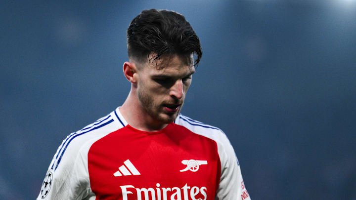 Declan Rice was absent for Arsenal's 2-2 draw at Anfield