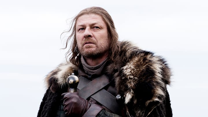 Sean Bean (Ned Stark) in Game of Thrones season 1 Episode 1, "Winter Is Coming"