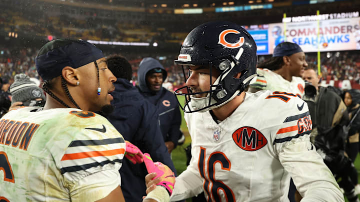 Kyler Gordon is among the first to congratulate kicker Jake Moody after a game-winning field goal at Washington. Kyler Gordon is among the first to congratulate kicker Jake Moody after a game-winning field goal at Washington.