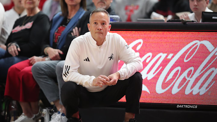 Feb 11, 2026; Lubbock, Texas, USA; Texas Tech Red Raiders head coach Grant McCasland in the second half of the game against the Colorado Buffaloes at United Supermarkets Arena. Mandatory Credit: Michael C. Johnson-Imagn Images Feb 11, 2026; Lubbock, Texas, USA; Texas Tech Red Raiders head coach Grant McCasland in the second half of the game against the Colorado Buffaloes at United Supermarkets Arena. Mandatory Credit: Michael C. Johnson-Imagn Images