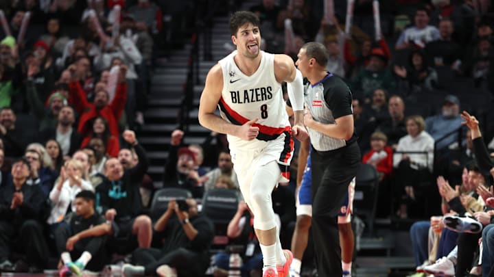 Portland Trail Blazers forward Deni Avdija. Portland Trail Blazers forward Deni Avdija.