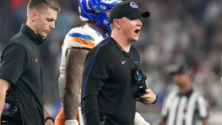 Boise State Broncos head coach Spencer Danielson. Boise State Broncos head coach Spencer Danielson.