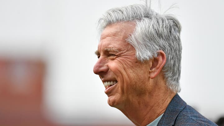 Jun 5, 2023; Philadelphia, Pennsylvania, USA; Philadelphia Phillies president Dave Dombrowski before game against the Detroit Tigers at Citizens Bank Park.