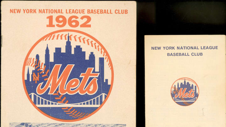 New York Mets 1962 Program And Schedule