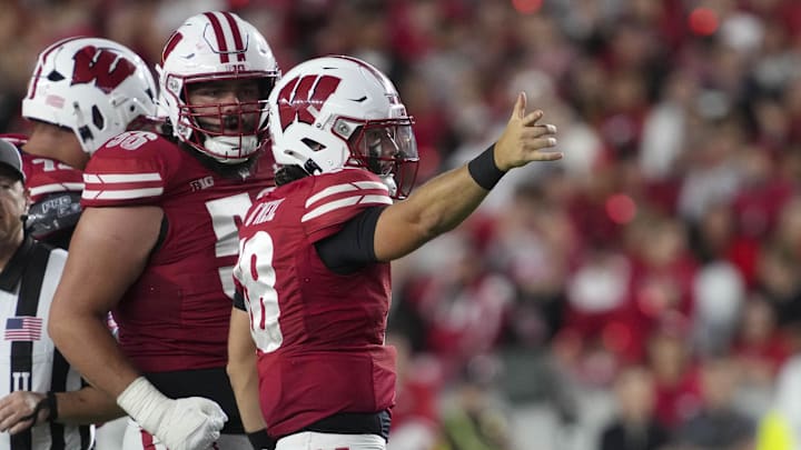 Danny O'Neil, Wisconsin Badgers. (Mandatory Credit: Jeff Hanisch-Imagn Images)