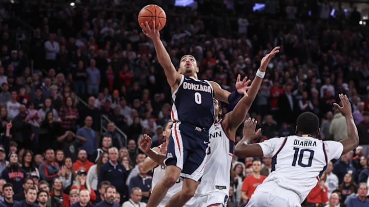 Gonzaga Bulldogs guard Ryan Nembhard.