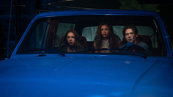 Time Cut. (L-R) Antonia Gentry as Summer, Madison Bailey as Lucy and Griffin Gluck as Quinn in Time Cut. 