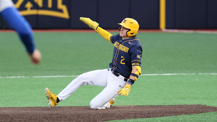 West Virginia University utility infielder Gavin Kelley