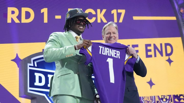 Alabama Crimson Tide linebacker Dallas Turner poses with NFL