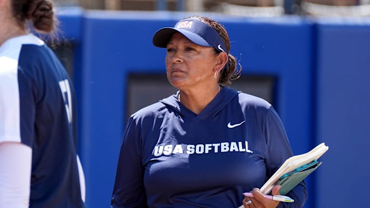 Patty Gasso gave an important update on pitching coach Jennifer Rocha. Patty Gasso gave an important update on pitching coach Jennifer Rocha.