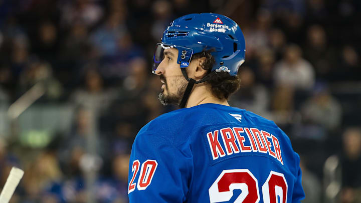 New York Rangers left wing Chris Kreider