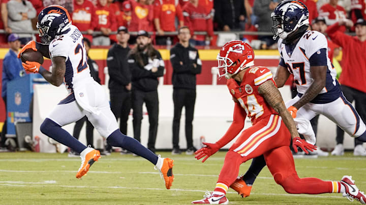 Skyy Moore has just 14 catches through seven games this season