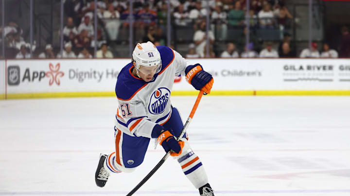 Edmonton Oilers defenseman Troy Stecher (51)