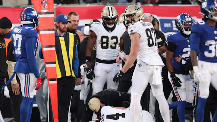 Saints quarterback Derek Carr still has not practiced, but coach Darren Rizzi still hopeful he can play Sunday against Las Vegas.