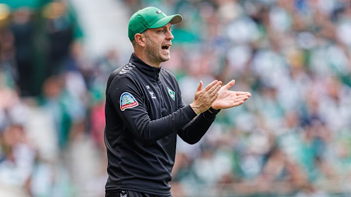 Sitzt seit Ende November 2021 auf der Werder-Trainerbank: Ole Werner Sitzt seit Ende November 2021 auf der Werder-Trainerbank: Ole Werner