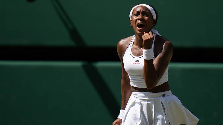 Coco Gauff of the United States is an underdog in the Wimbledon semifinals. Coco Gauff of the United States is an underdog in the Wimbledon semifinals.