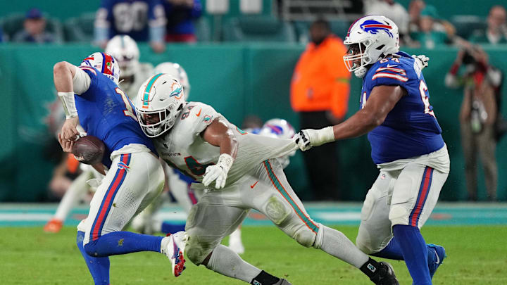 Jan 7, 2024; Miami Gardens, Florida, USA;  Miami Dolphins defensive tackle Christian Wilkins (94)