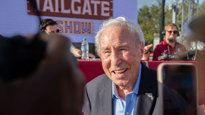 Legendary college football broadcaster Lee Corso is getting plenty of shout-outs after the school he once coached won a shocking national title. 