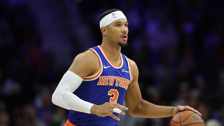 Oct 5, 2026; Philadelphia, Pennsylvania, USA; New York Knicks guard Josh Hart (3) plays against the Philadelphia 76ers during the first quarter at Xfinity Mobile Arena. Mandatory Credit: Bill Streicher-Imagn Images Oct 5, 2026; Philadelphia, Pennsylvania, USA; New York Knicks guard Josh Hart (3) plays against the Philadelphia 76ers during the first quarter at Xfinity Mobile Arena. Mandatory Credit: Bill Streicher-Imagn Images
