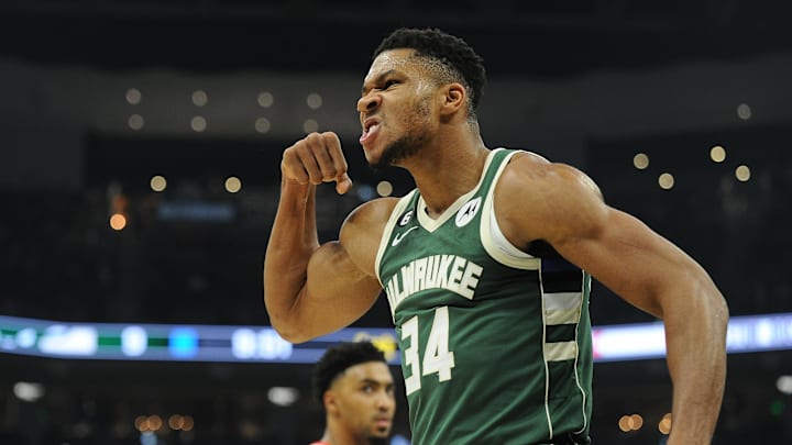 Milwaukee Bucks forward Giannis Antetokounmpo.