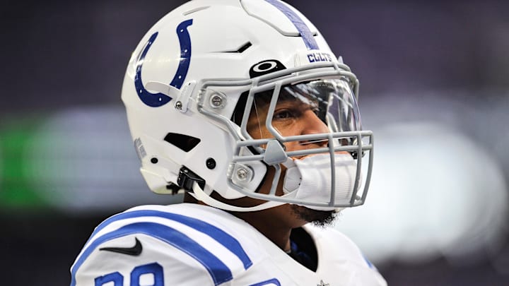 Dec 17, 2022; Minneapolis, Minnesota, USA; Indianapolis Colts running back Jonathan Taylor (28)