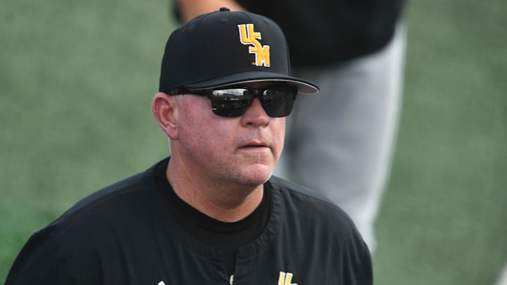 Southern Miss head coach Christian Ostrander during the NCAA Baseball Tournament game against Tennessee in the Knoxville Regional on Sunday, June 2, 2024 in Knoxville, Tenn.