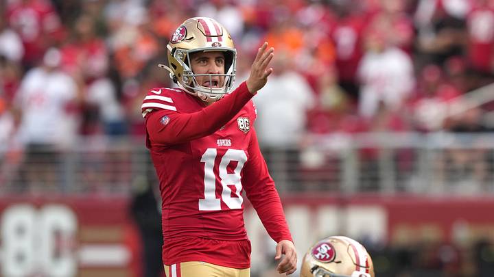Oct 4, 2026; Santa Clara, California, USA; San Francisco 49ers place kicker Eddy Pineiro (18) prepares to kick an extra point during the third quarter against the Denver Broncos at Levi's Stadium. Mandatory Credit: Darren Yamashita-Imagn Images Oct 4, 2026; Santa Clara, California, USA; San Francisco 49ers place kicker Eddy Pineiro (18) prepares to kick an extra point during the third quarter against the Denver Broncos at Levi's Stadium. Mandatory Credit: Darren Yamashita-Imagn Images