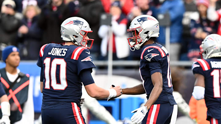 Jan 1, 2023; Foxborough, Massachusetts, USA; New England Patriots wide receiver Tyquan Thornton (11)